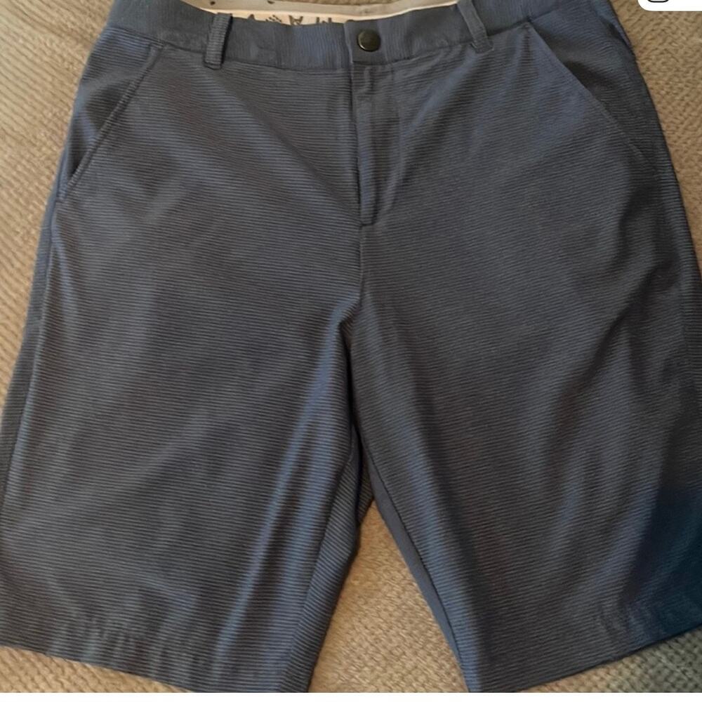 Puma Golf Shorts Mens 32 Blue Performance Stretch Flat Front Casual - Picture 2 of 5
